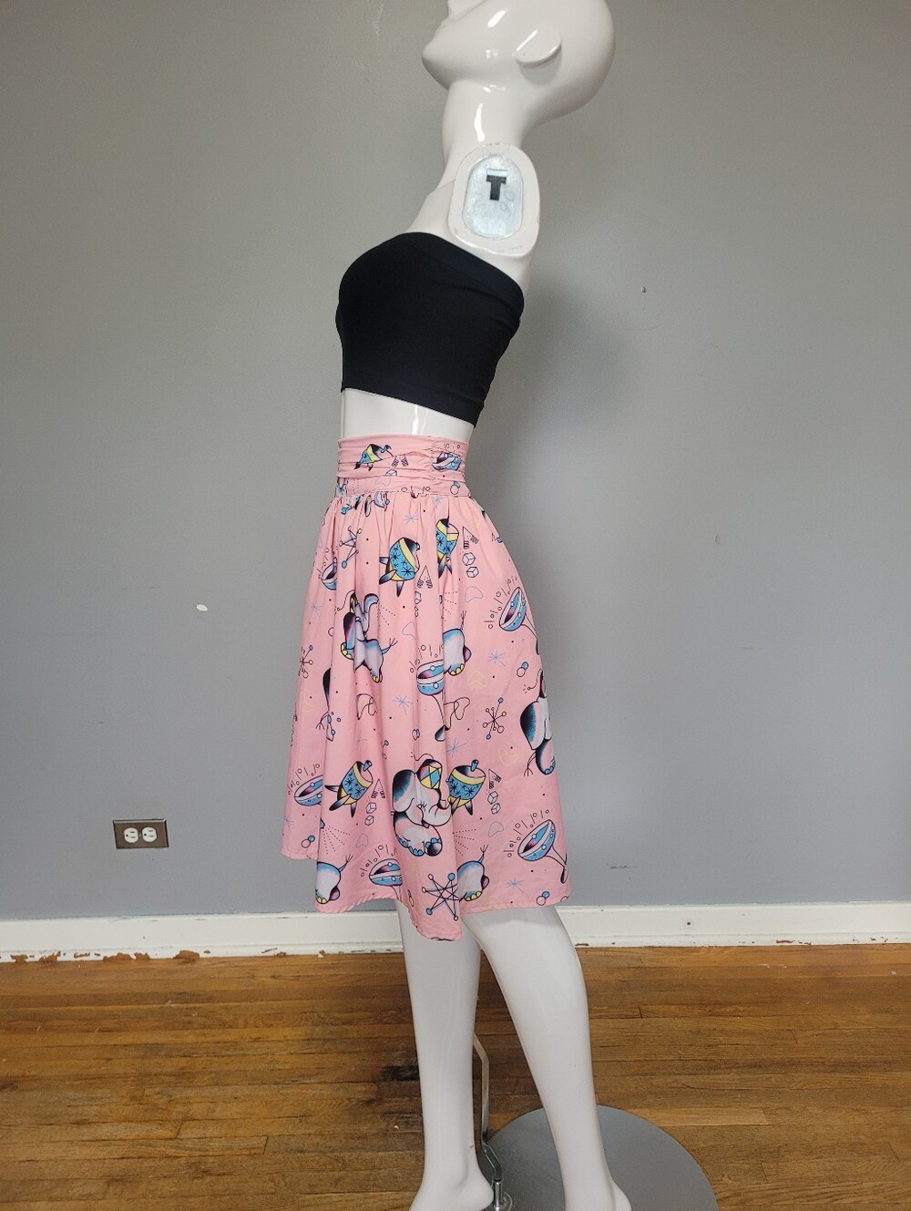 Sourpuss Tipsy Elephant Swing Skirt, Size M - Picture 6 of 9